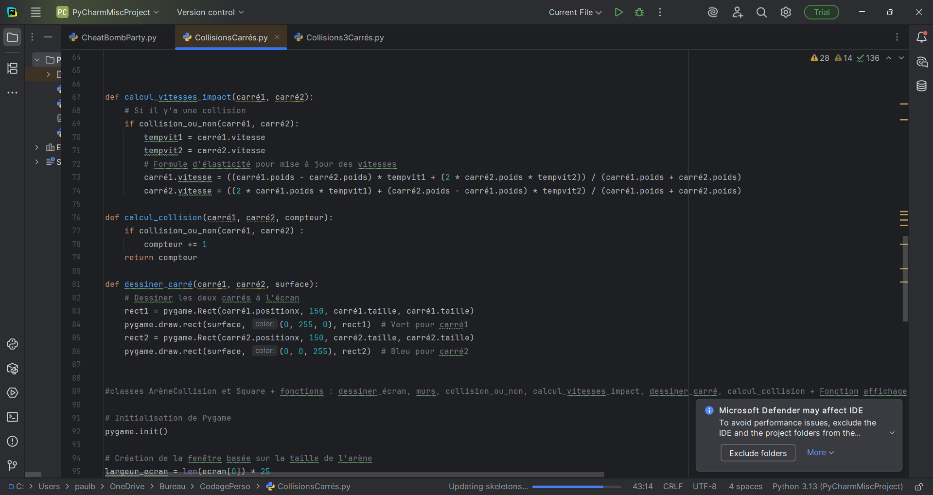Illustration du code