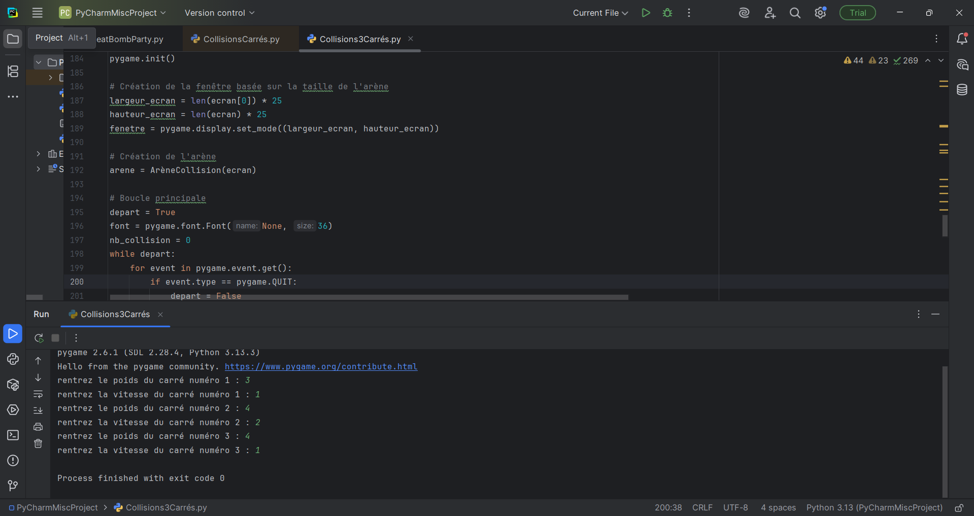 Illustration du code