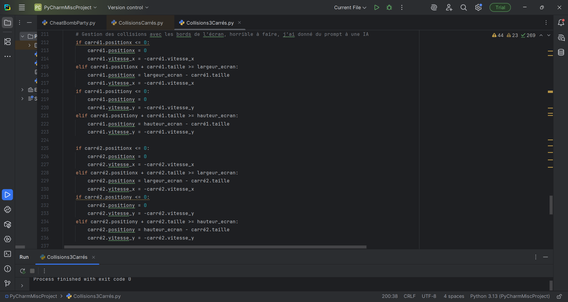 Illustration du code